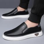 Men's Stylish Slip-On Loafers | Synthetic Shoes | Soft Upper, Non-Slip Rubber Sole, Decorative Stitching | Comfortable for Everyday Casual Wear